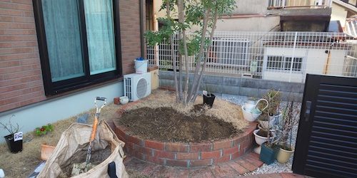 植栽前