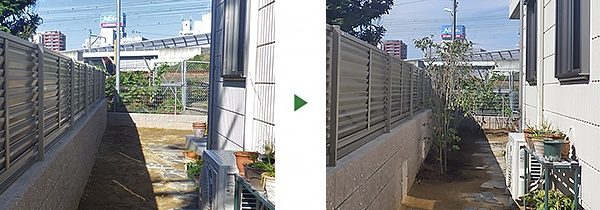 マンションにシャラやヤマボウシなどを植栽　大阪府茨木市