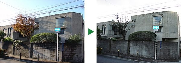 毎年、年に1回のお手入れ～ケヤキやキンモクセイの木など　大阪市旭区
