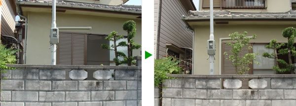植木の剪定と入れ替え(伐採・植栽)大阪府高槻市