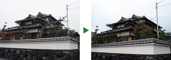 枯れてしまった桜の伐採としだれ桜などの植栽　京都府長岡京市