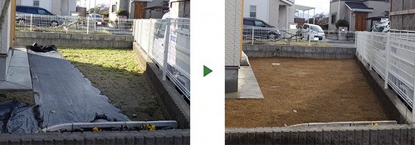 お庭のイメージチェンジ! 高麗芝の植え付け　和歌山県和歌山市