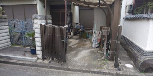 枝撤去後
