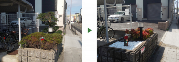 大阪市都島区kマンション 作業前後