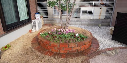 植栽後