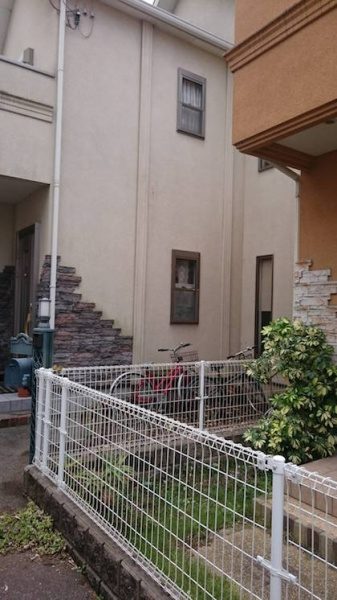 伐採後自転車が停められるようになった