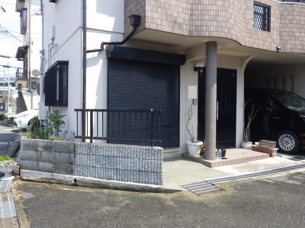 ブロック塀撤去後