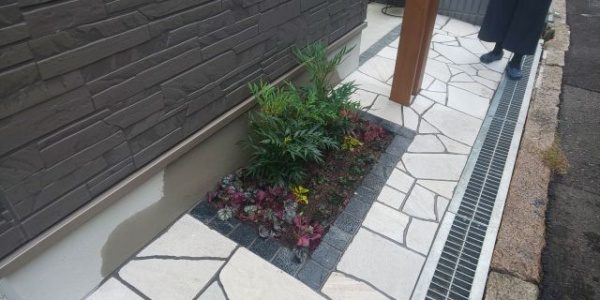 大阪市城東区 植栽の事例 施工後