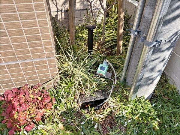 液晶画面が壊れてしまった散水コントローラーの交換を実施した事例|大阪市城東区Aマンション様(作業後)