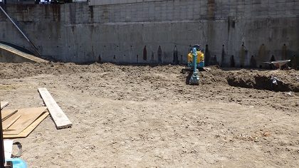 工事前の畑の整地