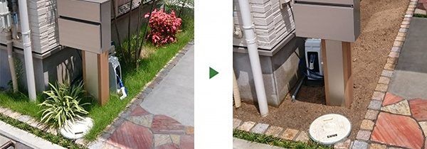 シマトネリコと芝生の撤去｜花壇をまっさらにしたい　和歌山県和歌山市