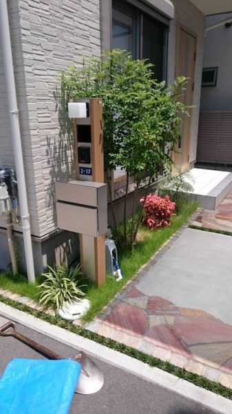 撤去前の庭