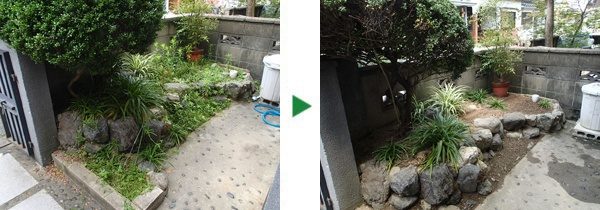 定期的なお手入れもお任せ～草取りとツゲの剪定～奈良県生駒市