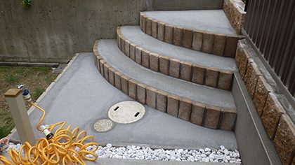 設置した階段