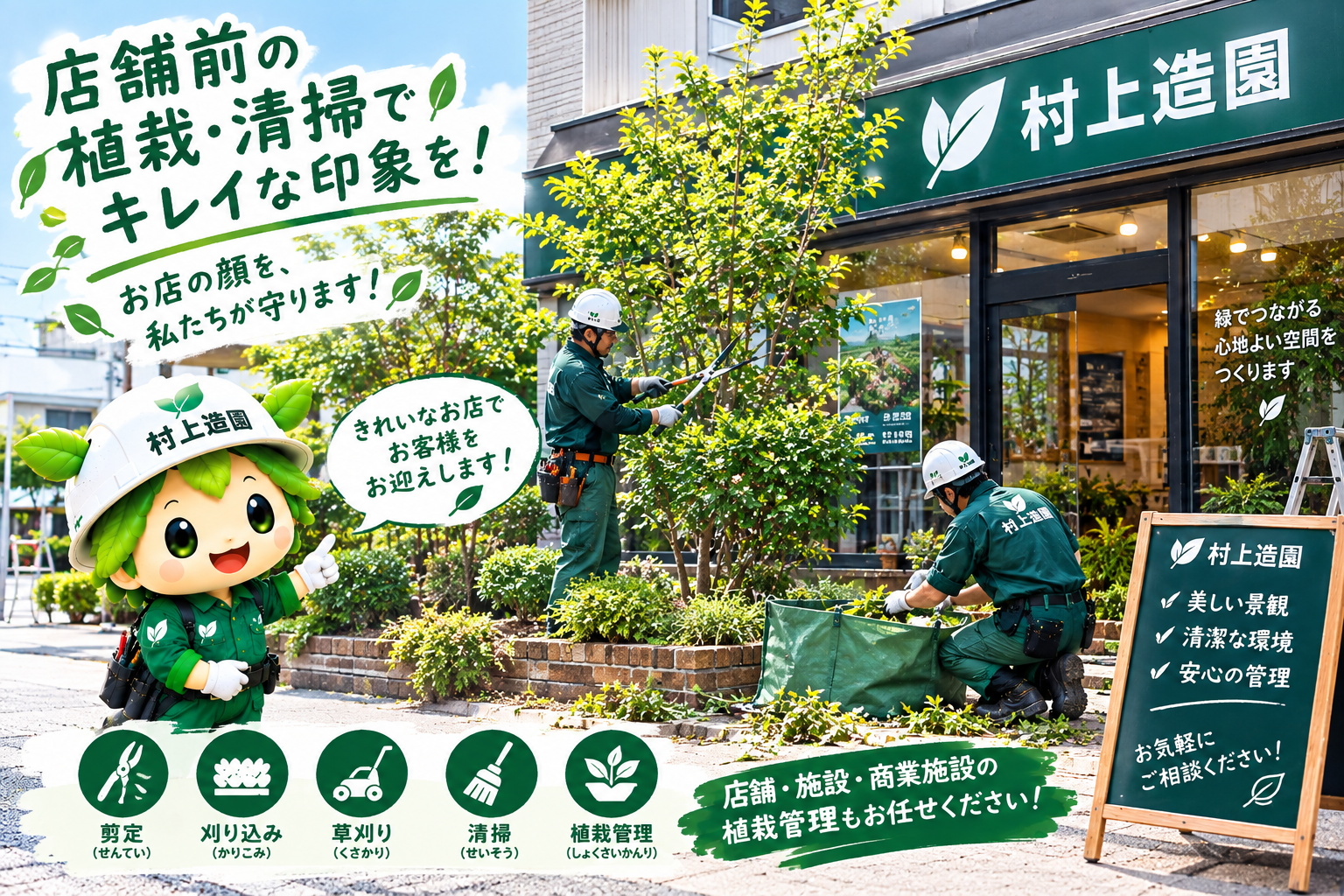 店舗手入れ